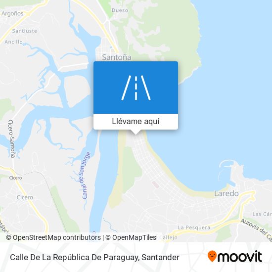 Mapa Calle De La República De Paraguay