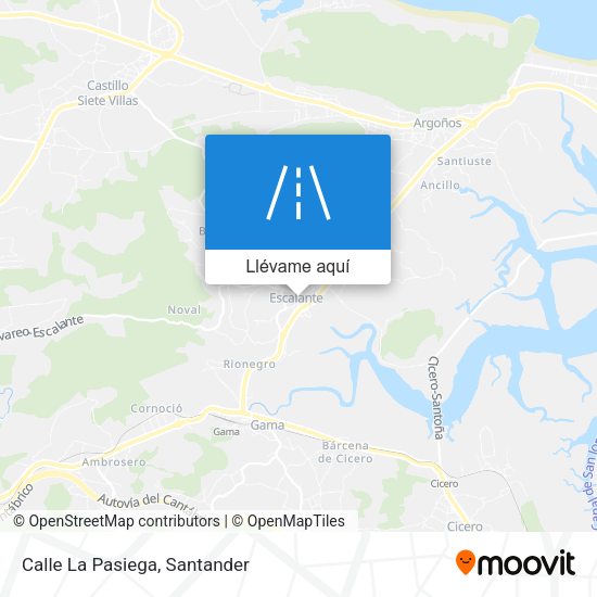 Mapa Calle La Pasiega