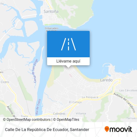 Mapa Calle De La República De Ecuador