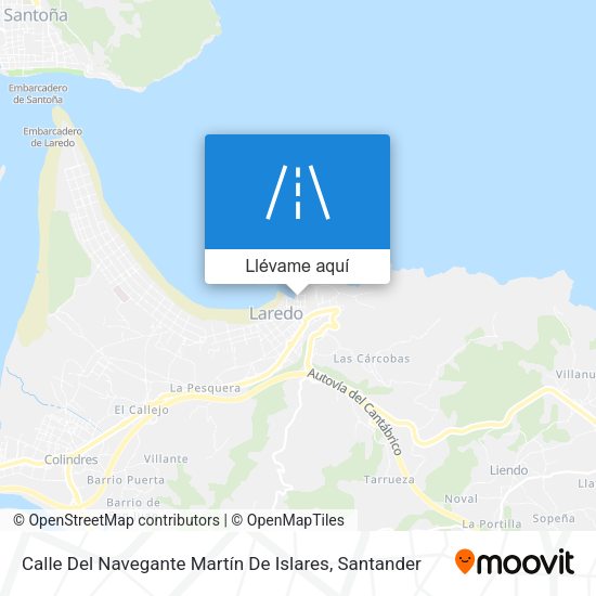 Mapa Calle Del Navegante Martín De Islares