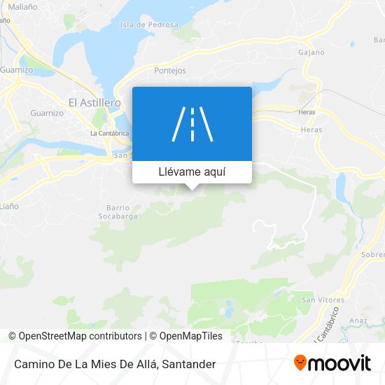 Mapa Camino De La Mies De Allá