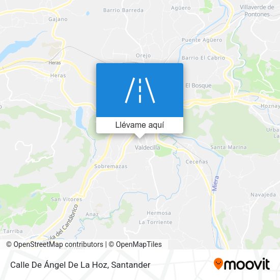 Mapa Calle De Ángel De La Hoz