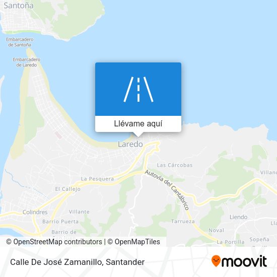 Mapa Calle De José Zamanillo