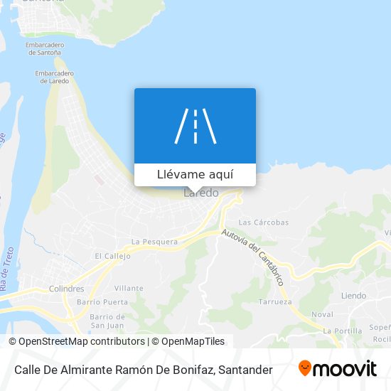 Mapa Calle De Almirante Ramón De Bonifaz