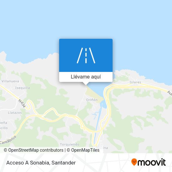 Mapa Acceso A Sonabia