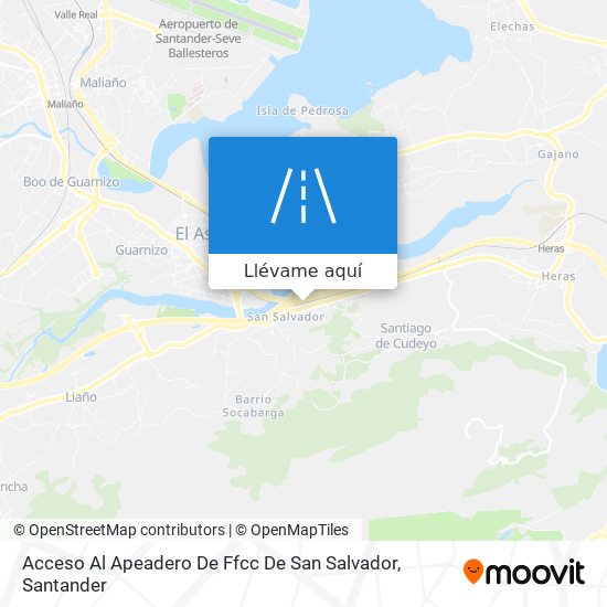 Mapa Acceso Al Apeadero De Ffcc De San Salvador