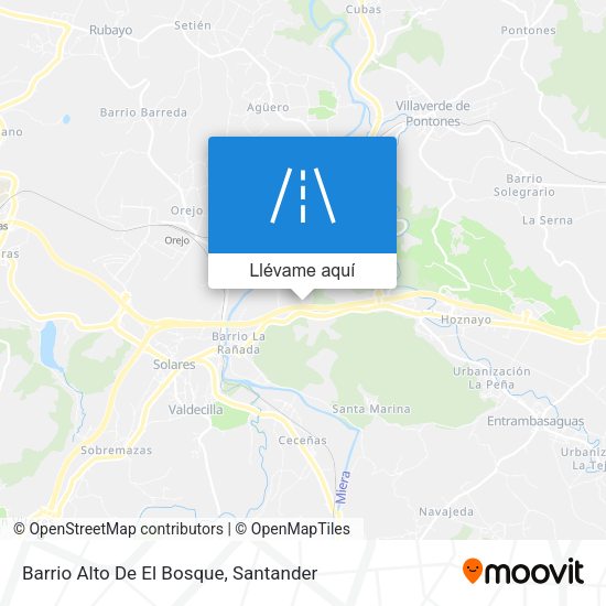 Mapa Barrio Alto De El Bosque