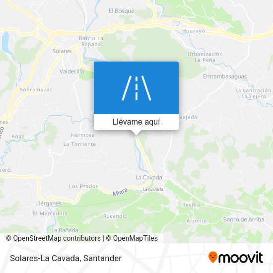 Mapa Solares-La Cavada