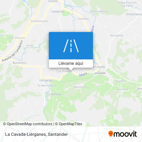 Mapa La Cavada-Liérganes