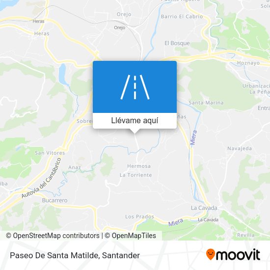 Mapa Paseo De Santa Matilde