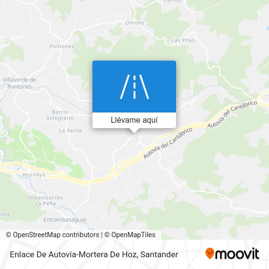 Mapa Enlace De Autovía-Mortera De Hoz