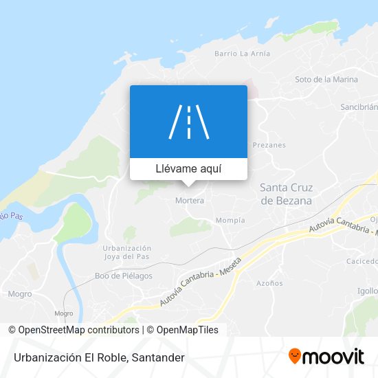 Mapa Urbanización El Roble