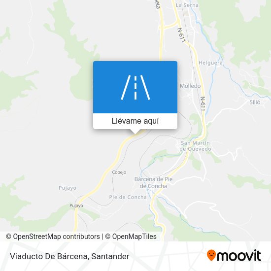 Mapa Viaducto De Bárcena