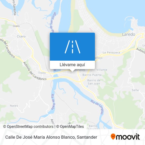 Mapa Calle De José María Alonso Blanco