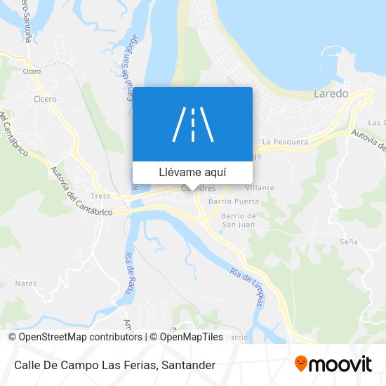 Mapa Calle De Campo Las Ferias