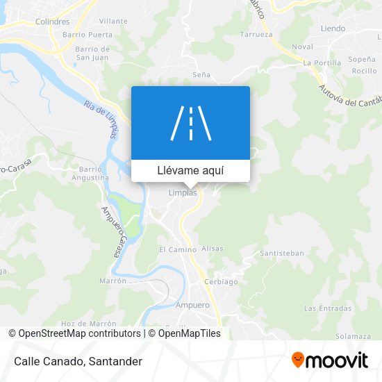 Mapa Calle Canado