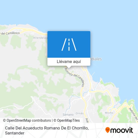Mapa Calle Del Acueducto Romano De El Chorrillo