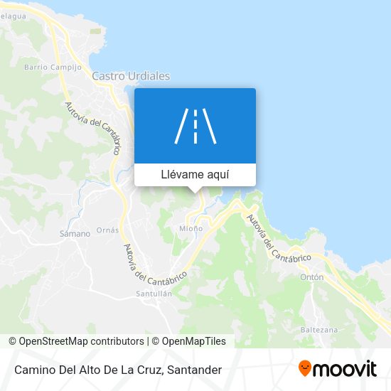 Mapa Camino Del Alto De La Cruz