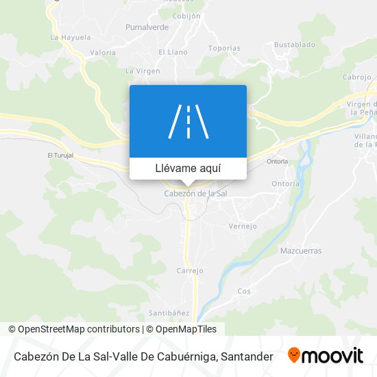 Mapa Cabezón De La Sal-Valle De Cabuérniga