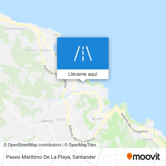 Mapa Paseo Marítimo De La Playa