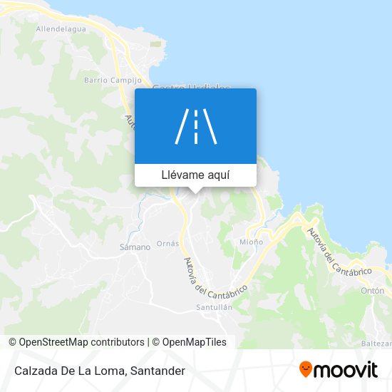 Mapa Calzada De La Loma