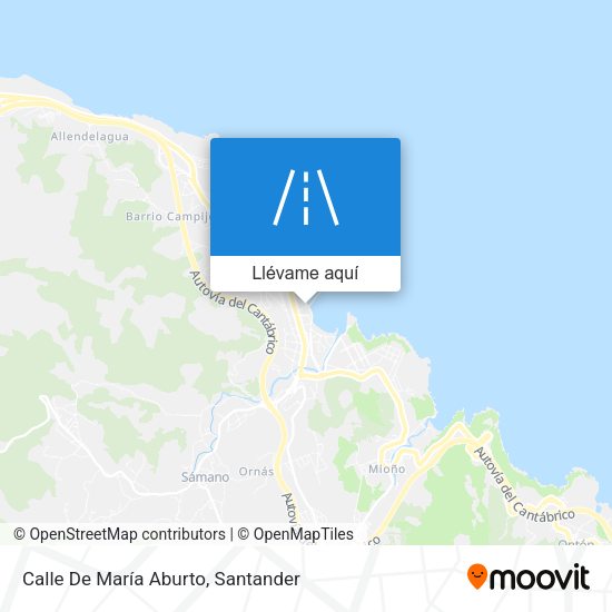 Mapa Calle De María Aburto