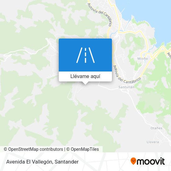 Mapa Avenida El Vallegón