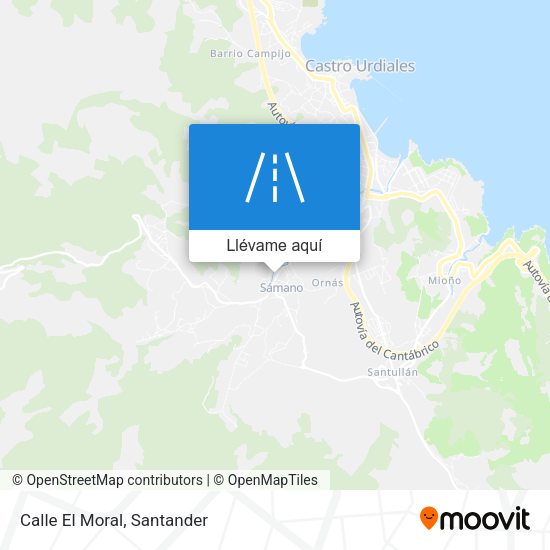 Mapa Calle El Moral