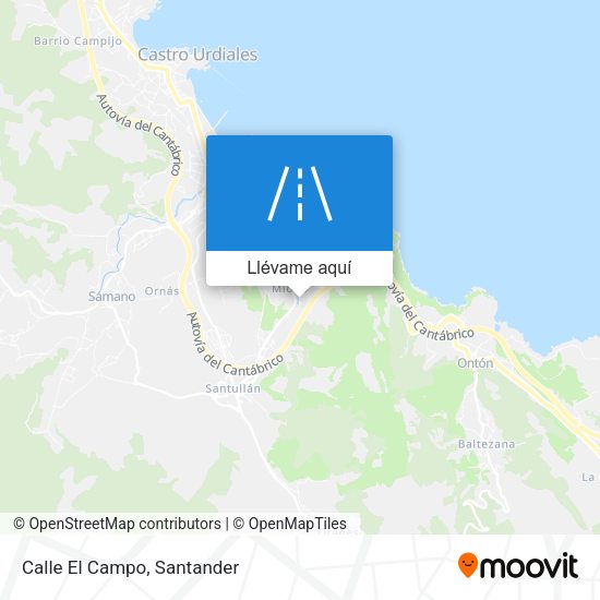 Mapa Calle El Campo