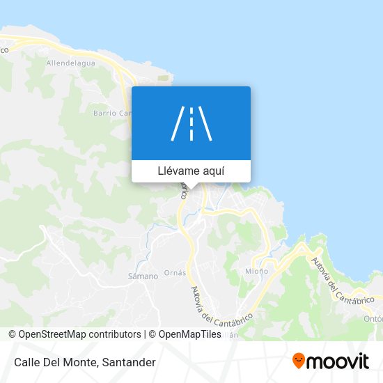 Mapa Calle Del Monte
