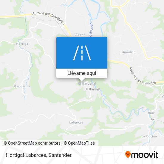 Mapa Hortigal-Labarces