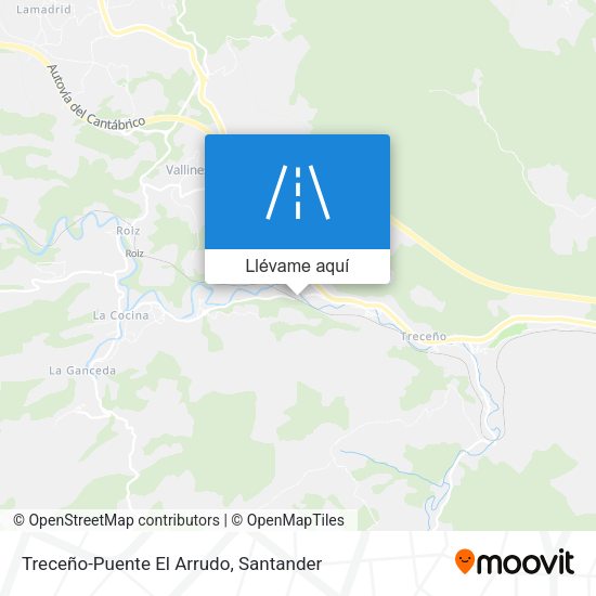 Mapa Treceño-Puente El Arrudo