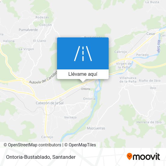 Mapa Ontoria-Bustablado