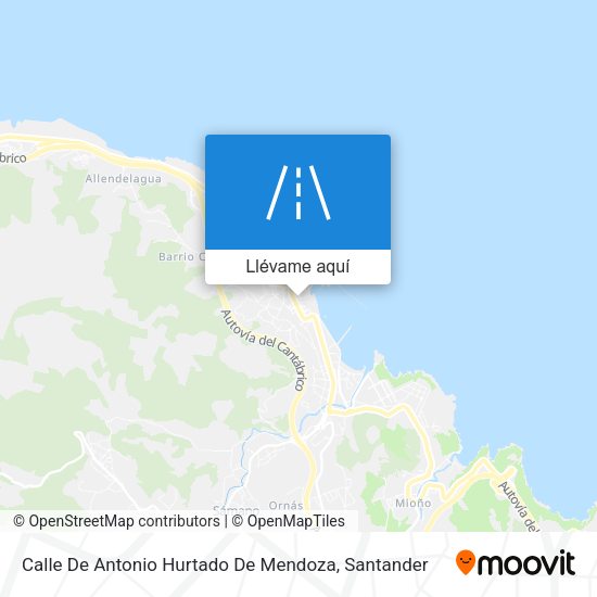Mapa Calle De Antonio Hurtado De Mendoza