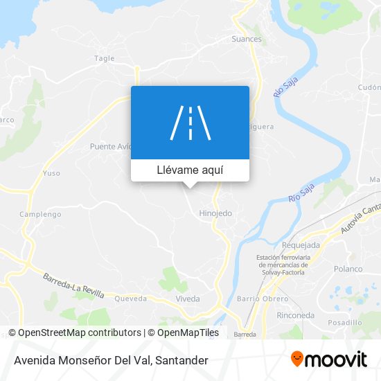 Mapa Avenida Monseñor Del Val