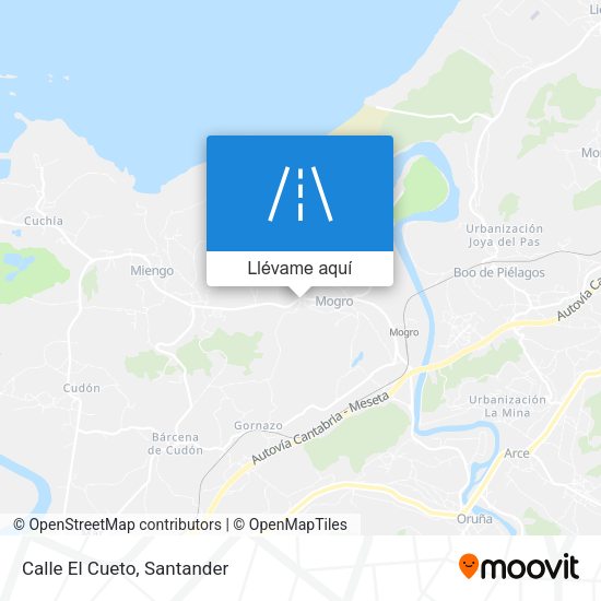 Mapa Calle El Cueto