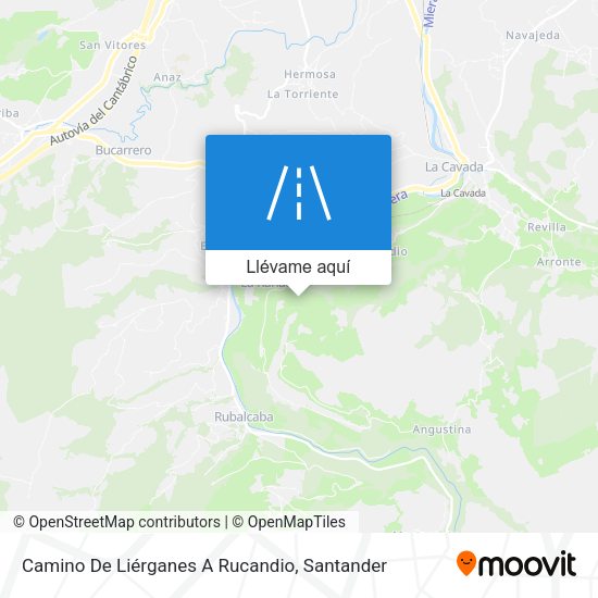 Mapa Camino De Liérganes A Rucandio