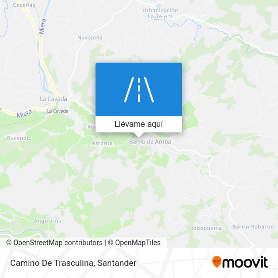 Mapa Camino De Trasculina