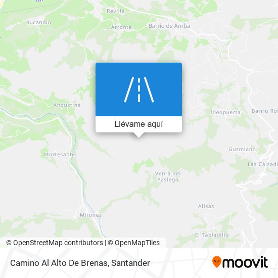 Mapa Camino Al Alto De Brenas