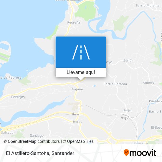 Mapa El Astillero-Santoña