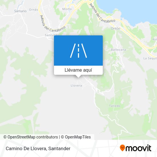 Mapa Camino De Llovera