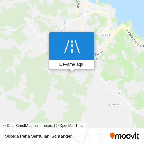 Mapa Subida Peña Santullán