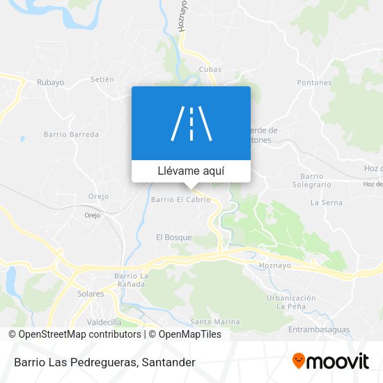 Mapa Barrio Las Pedregueras