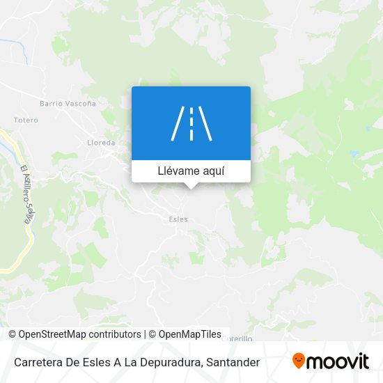 Mapa Carretera De Esles A La Depuradura