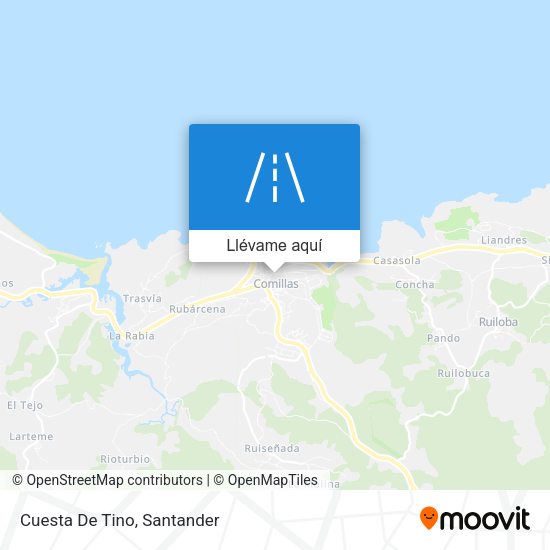 Mapa Cuesta De Tino