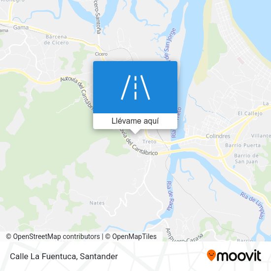 Mapa Calle La Fuentuca
