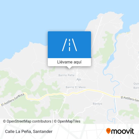 Mapa Calle La Peña