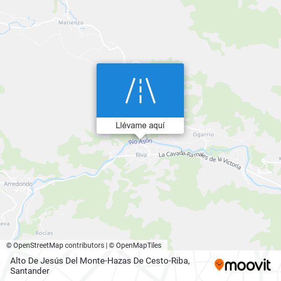Mapa Alto De Jesús Del Monte-Hazas De Cesto-Riba