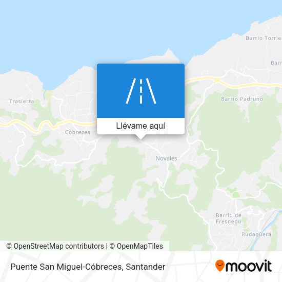 Mapa Puente San Miguel-Cóbreces