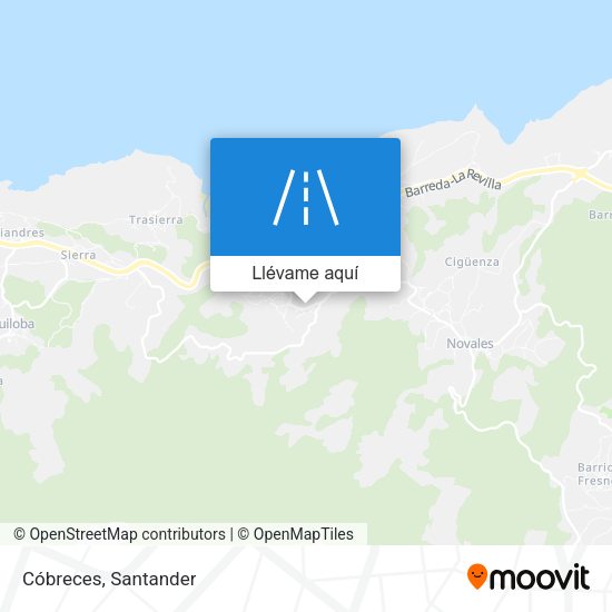 Mapa Cóbreces